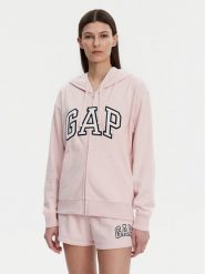 Gap Bluza 727433-05 Różowy Relaxed Fit. Czerwone bluzy GAP, xs, bez wzorów, z bawełny, bez kaptura. Za 169.99 zł.