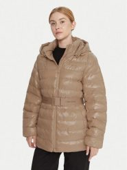 Calvin Klein Kurtka zimowa LV044D542G Beżowy Regular Fit. Brązowe kurtki Calvin Klein, na zimę, m, bez wzorów, z syntetyku, bez kaptura. Za 769.99 zł.