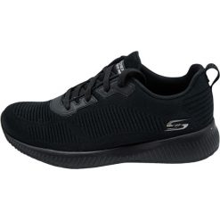 Trampki Skechers Bobs Squad Tough Talk, Czarny, Kobiety. Czarne trampki Skechers, bez wzorów, z materiału, sportowe, bez zapięcia. Za 249.99 zł.