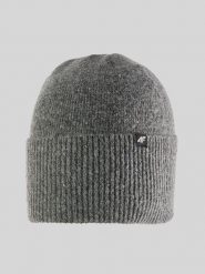 4F Czapka zimowa damska - szara Uniwersalny. Szare czapki zimowe 4f, z aplikacjami, z dzianiny, klasyczne. Za 49.99 zł.