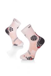 Skarpety uciskowe do sportu Skarpety uciskowe Biało-szare. Białe skarpetki TRY TO FLY, w ażurowe wzory, z dzianiny. Za 72.10 zł.