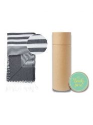 Towel to Go Chusta hammam "Zenk" w kolorze szarym - 180 x 100 cm rozmiar: onesize. Szare chusty Towel to Go, bez wzorów, z bawełny. Za 69.99 zł.