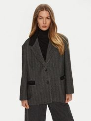 Haveone Marynarka JMY-M051 Czarny Regular Fit. Czarne marynarki i żakiety Haveone, m, bez wzorów, z syntetyku, bez ramiączek. Za 379.99 zł.