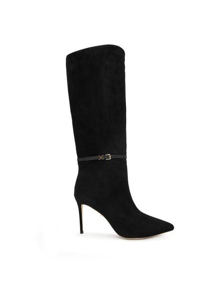 Marciano Guess Kozaki 5BGZ46 7419A Czarny. Czarne kozaki Marciano Guess, z aplikacjami, ze skóry, bez obcasa, na szpilce, bez zapięcia. Za 1,299.00 zł.