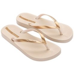 Japonki Ipanema Anat Connect Ii 83648 BD708 beżowy. Brązowe japonki bez wzorów, z materiału. Za 134.03 zł.