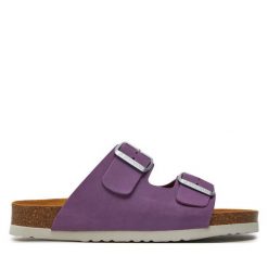 Klapki Dr. Brinkmann. Fioletowe klapki Dr. Brinkmann, bez wzorów, bez obcasa, bez zapięcia. Za 339.99 zł.