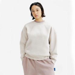 Bluza okrągły dekolt damska Elementals. Czerwone bluzy Decathlon, s, bez wzorów, z bawełny, bez kaptura. Za 149.99 zł.