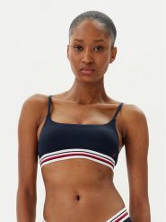 Tommy Hilfiger Góra od bikini UW0UW05806 Granatowy. Niebieskie bikini Tommy Hilfiger, bez wzorów, z syntetyku. Za 169.99 zł.