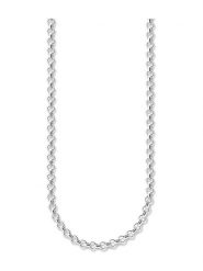 Thomas Sabo Srebrny naszyjnik - dł. 45 cm rozmiar: onesize. Szare naszyjniki thomas sabo, z materiału, srebrne. Za 124.95 zł.