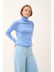 Just Cashmere Kaszmirowy sweter "Ava" w kolorze błękitnym rozmiar: M. Niebieskie swetry Just Cashmere, m, bez wzorów, z kaszmiru, bez ramiączek. Za 237.73 zł.