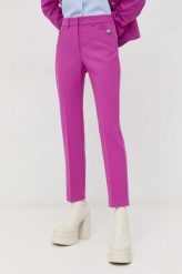 MAX&Co. spodnie damskie kolor różowy proste medium waist. Czerwone spodnie materiałowe MAX&Co., bez wzorów, z materiału. Za 759.99 zł.