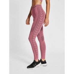Damskie legginsy mid-rise Hummel Shaping. Czerwone legginsy Hummel, bez wzorów, sportowe. Za 138.50 zł.