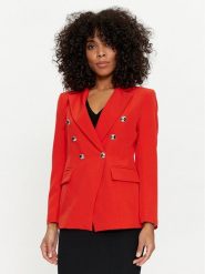 Maryley Marynarka 24EB139/43FI Czerwony Regular Fit. Czerwone marynarki i żakiety Maryley, l, bez wzorów, z syntetyku, bez ramiączek. Za 529.99 zł.