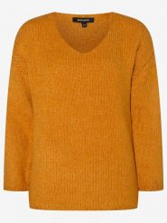 More & More Sweter w kolorze pomarańczowym rozmiar: 42. Pomarańczowe swetry More & More, bez wzorów, ze splotem, bez ramiączek. Za 92.42 zł.