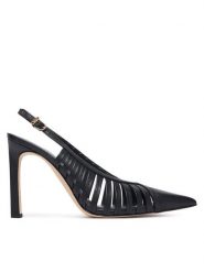 MICHAEL Michael Kors Szpilki Adriana 40T6ADHP1L Czarny. Czarne szpilki MICHAEL Michael Kors, bez wzorów, ze skóry, bez obcasa, na szpilce, bez zapięcia. Za 789.99 zł.