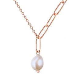 Valero Pearls Stal nierdzewna Perła hodowlana słodkowodna Naszyjniki 1 ct Damski. Białe naszyjniki Valero Pearls, z materiału, z perłą, ze stali. Za 299.99 zł.