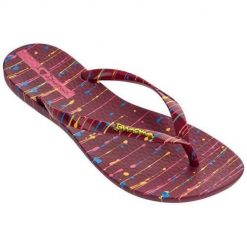 Japonki damskie Ipanema Wave Art Fem. Czerwone japonki Ipanema, bez wzorów, z materiału. Za 146.00 zł.