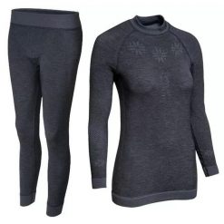 Damska bielizna termoaktywna Blizzard Viva Long Merino. Szara bielizna termoaktywna damska BLIZZARD, bez wzorów, z wełny, bez ramiączek, narciarskie. W wyprzedaży za 429.99 zł.