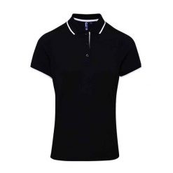 Damska Koszulka Polo Coolchecker W Kontrastowym Kolorze. Białe t-shirty sportowe PREMIER, l, bez wzorów, bez ramiączek. Za 80.99 zł.