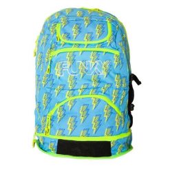 Plecak torba do szkoły na basen siłownię trening Funkita Bolted. Niebieskie torby na laptopa Funkita, bez wzorów, z materiału. Za 230.99 zł.