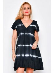 Tarifa Sukienka w kolorze granatowym rozmiar: M. Niebieskie sukienki Tarifa, na co dzień, m, bez wzorów, z wiskozy, bez kołnierzyka, bez ramiączek, midi, proste. Za 52.79 zł.