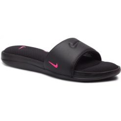 Klapki NIKE - Ultra Comfort3 Slide AR4497 001 Black/Hyper Pink/Black. Czarne klapki Nike, bez wzorów, z materiału, sportowe, bez obcasa, bez zapięcia. Za 169.00 zł.