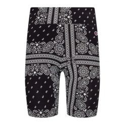 Legginsy sportowe damskie Champion Biker kolarki. Czarne legginsy Champion, bez wzorów, z bawełny, sportowe. Za 114.00 zł.