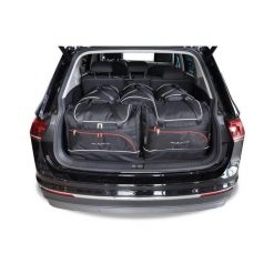 Torby Do Bagażnika Vw Tiguan Allspace 2017-2024 5Szt Kjust. Czarne torby podróżne KJUST, bez wzorów. Za 1,558.00 zł.