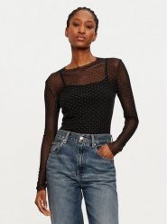 JDY Bluzka Elsa 15335585 Czarny Regular Fit. Czarne bluzki JDY, xs, bez wzorów, z syntetyku, bez kołnierzyka, bez ramiączek. Za 49.99 zł.