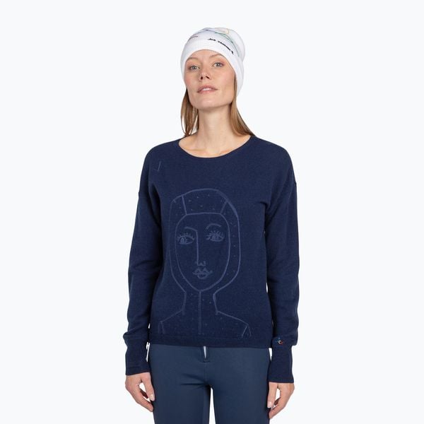 Sweter damski Rossignol Jcc Lina Pull. Niebieskie swetry Rossignol, bez wzorów, sportowe, bez ramiączek. Za 869.99 zł.
