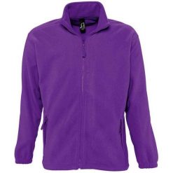 Bluza Polarowa Unisex Dla Dorosłych North. Fioletowe bluzy bez kaptura SOL'S, na zimę, s, bez wzorów, z polaru, bez kaptura, trekkingowe. Za 156.99 zł.