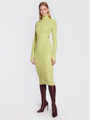Herskind Sukienka dzianinowa Fabienne 4630853 Zielony Slim Fit. Zielone sukienki Herskind, m, bez wzorów, z bawełny, bez kołnierzyka, bez ramiączek. Za 539.99 zł.