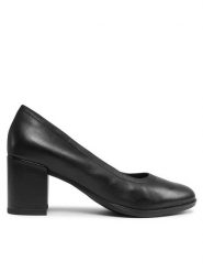 Clarks Czółenka Freva 55 Court 261709644 Czarny. Czarne czółenka Clarks, bez wzorów, ze skóry, bez obcasa, bez zapięcia. Za 359.99 zł.