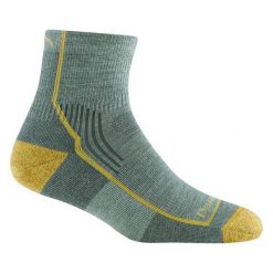 Darn Tough Skarpety Damskie Merino do Kostki Bezszwowe Trekking. Zielone skarpetki DARN TOUGH, bez wzorów, z materiału. Za 222.45 zł.
