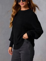 Milan Kiss Sweter w kolorze czarnym rozmiar: M. Czarne swetry Milan Kiss, m, bez wzorów, bez ramiączek. Za 152.99 zł.