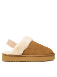 Pepe Jeans Kapcie Dissy Tape W PLS100001 Brązowy. Brązowe kapcie Pepe Jeans, bez wzorów, z jeansu. Za 249.99 zł.