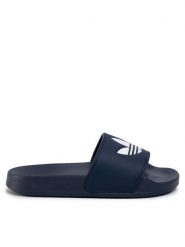 Adidas Klapki Adilette Lite Slides FU8299 Granatowy. Niebieskie klapki adidas, bez wzorów, ze skóry, sportowe, bez obcasa, bez zapięcia. Za 139.99 zł.