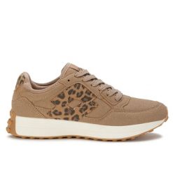 Buty damskie sneakersy sportowe Lotto CALENTO AN. Brązowe buty treningowe Lotto, bez wzorów, z jeansu, przed kostkę, bez zapięcia, trekkingowe. Za 139.00 zł.