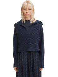 Tom Tailor Sweter w kolorze granatowym rozmiar: M. Niebieskie swetry Tom Tailor, m, bez wzorów, bez ramiączek. Za 83.62 zł.