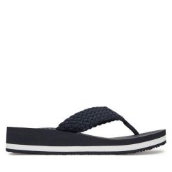 Japonki Tommy Hilfiger. Niebieskie japonki Tommy Hilfiger, bez wzorów. Za 199.99 zł.