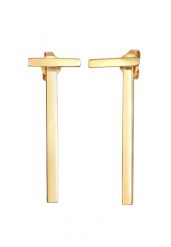 Elli Damskie kolczyki Rod Geo Minimal ze srebra próby 925 Sterling Silver Kolczyki 1 ct. Szare kolczyki Elli, srebrne. Za 203.99 zł.