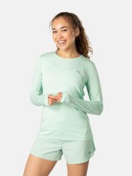 KARI TRAA Koszulka funkcyjna "Nora 2.0" w kolorze jasnozielonym rozmiar: XL. Zielone t-shirty sportowe Kari Traa, xl, bez wzorów, z materiału, bez ramiączek, outdoorowe. Za 114.71 zł.