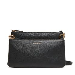 Torebka Coccinelle. Czarne listonoszki Coccinelle, bez wzorów, bez dodatków. Za 759.99 zł.