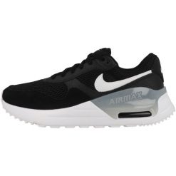 Tenisówki Nike Model Systm Kolor Czarny. Czarne trampki Nike, bez wzorów, z materiału, sportowe, bez zapięcia. Za 595.00 zł.