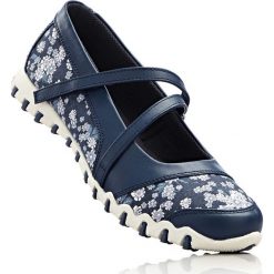 Baleriny bonprix niebieski w kwiaty. Baleriny marki bonprix. Za 59.99 zł.