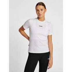 Koszulka damska Hummel Lgc Scarlett. Białe t-shirty sportowe Hummel, xs, bez wzorów, bez ramiączek, na fitness i siłownię. Za 148.50 zł.