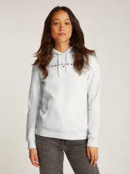TOMMY JEANS Bluza w kolorze białym rozmiar: M. Białe bluzy Tommy Jeans, m, bez wzorów, z jeansu, z kapturem. Za 220.63 zł.