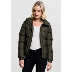 Parka dla kobiet Urban Classic hooded. Zielone płaszcze Urban Classics, na zimę, bez wzorów, z puchu, bez kaptura. Za 295.00 zł.