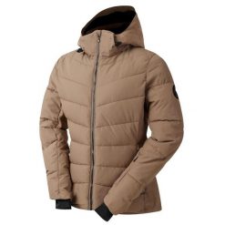 Kurtka narciarska damska z membraną Glacier Dare 2b. Brązowe kombinezony Dare 2b, na zimę, bez wzorów, z materiału, eleganckie, bez kołnierzyka, bez ramiączek, długie. Za 468.00 zł.