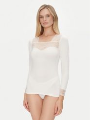 Ysabel Mora Koszulka piżamowa 19049 Écru Slim Fit. Koszule nocne ysabel mora, l, bez wzorów, z syntetyku, bez ramiączek. Za 79.99 zł.